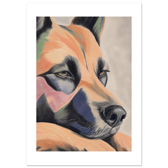 Belgian Tervuren Dog Relaxing Pastel Colored 2