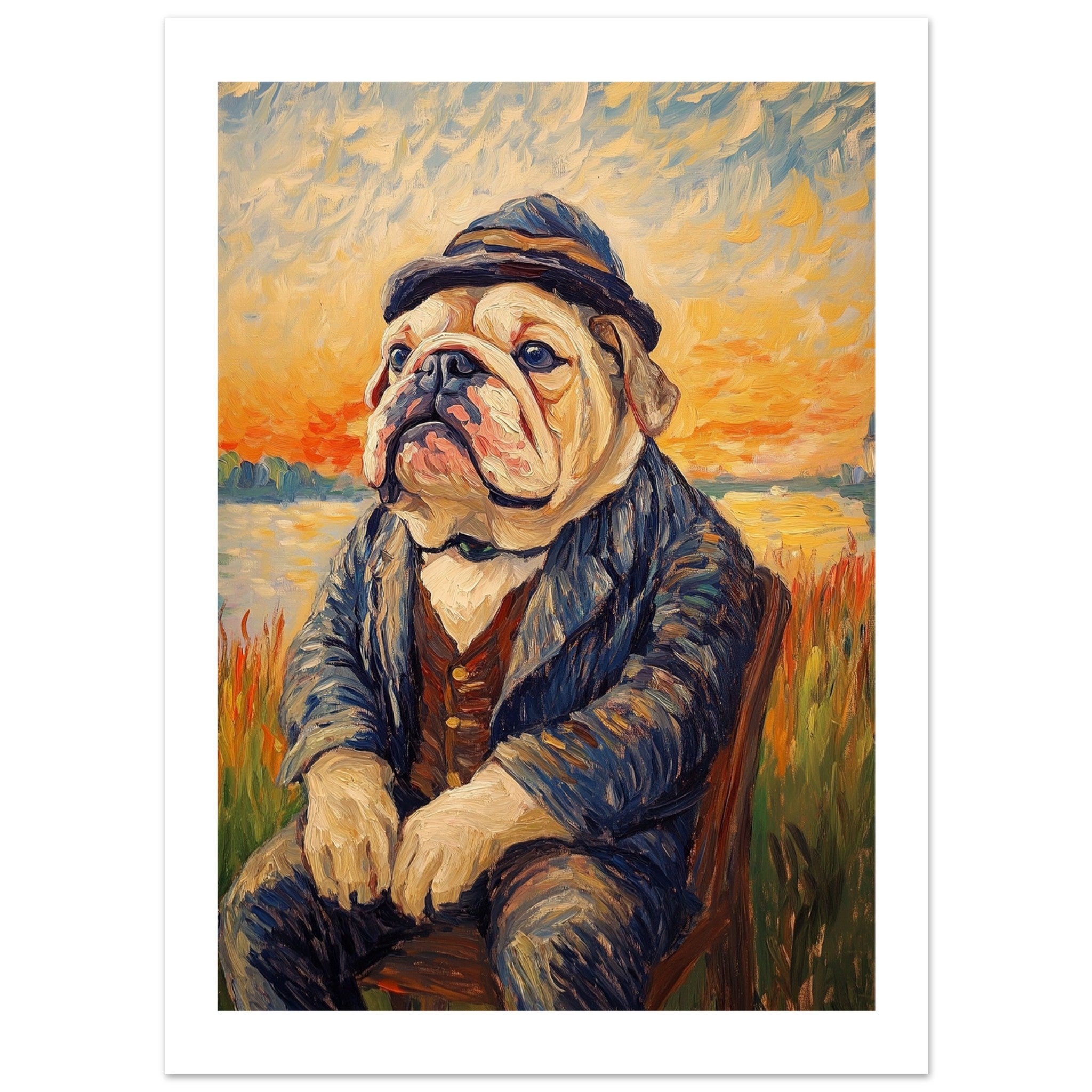 Bulldog Poster / Bulldog Art Work / Bulldog Print