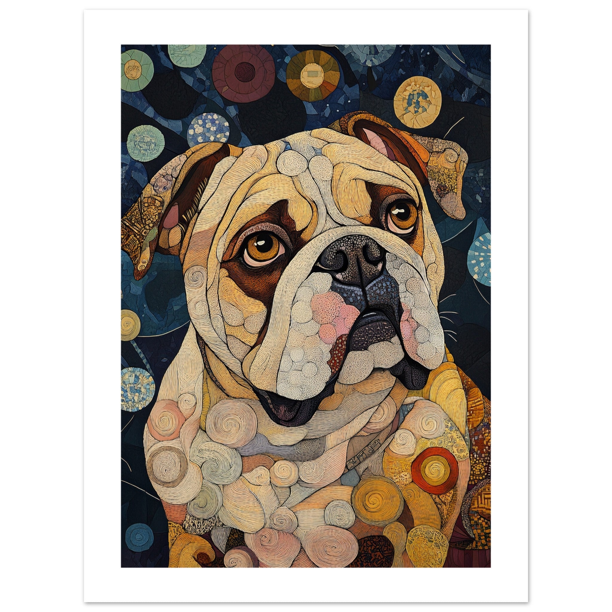 Bulldog Poster / Bulldog Art Work / Bulldog Print