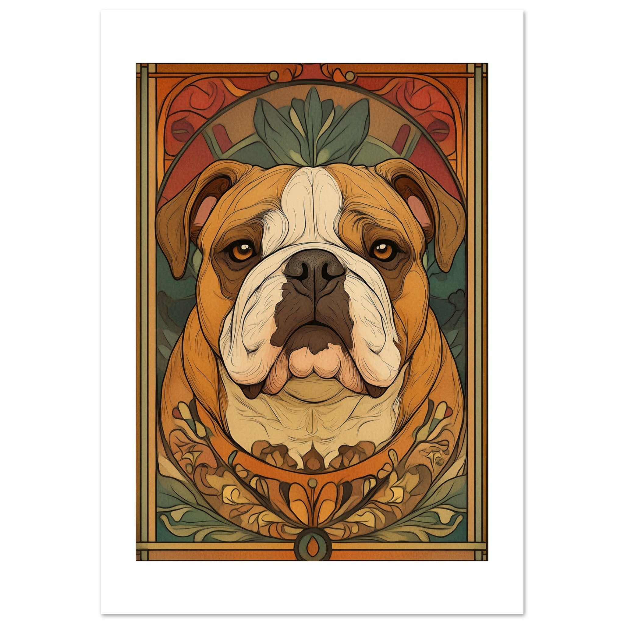 Bulldog Poster / Bulldog Art Work / Bulldog Print