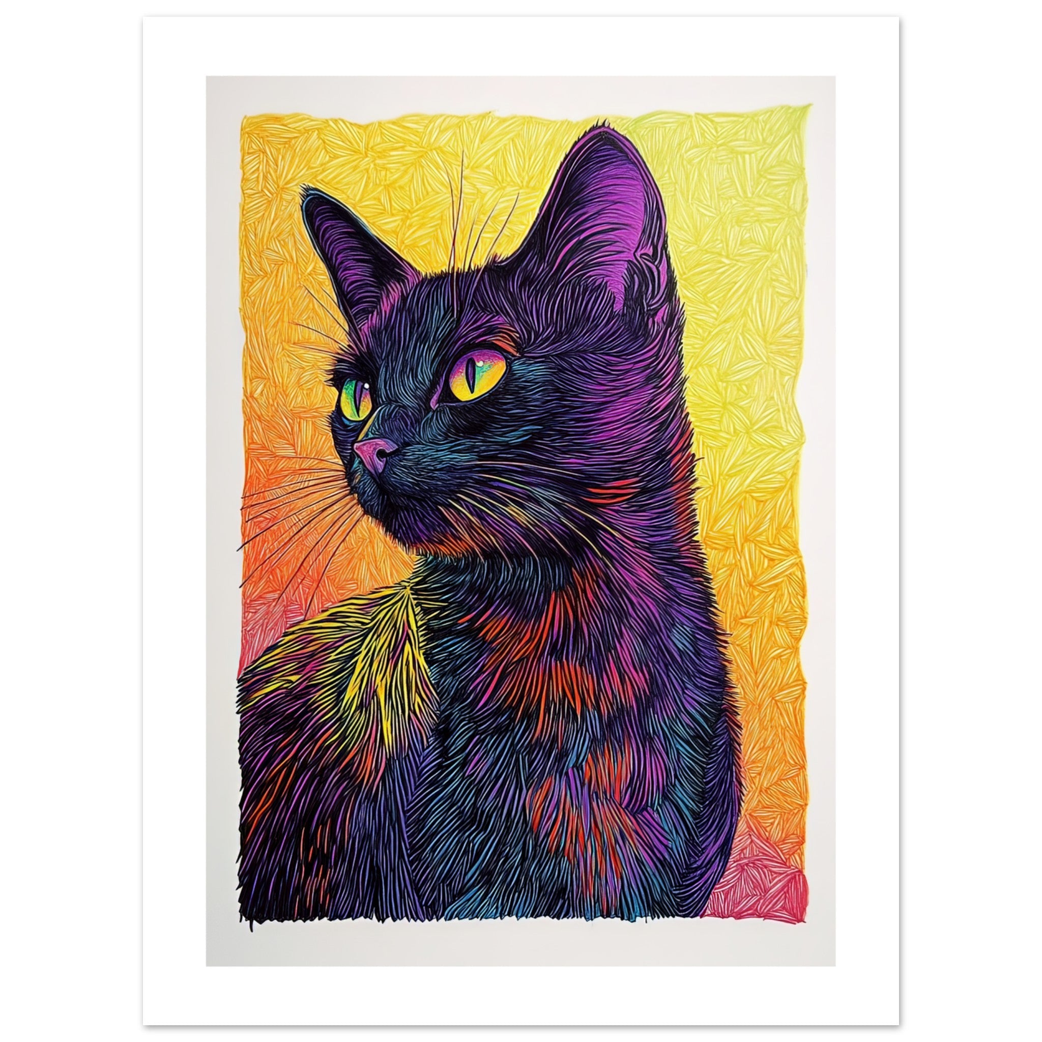 Bombay Cat Painted With Tone Pen 6