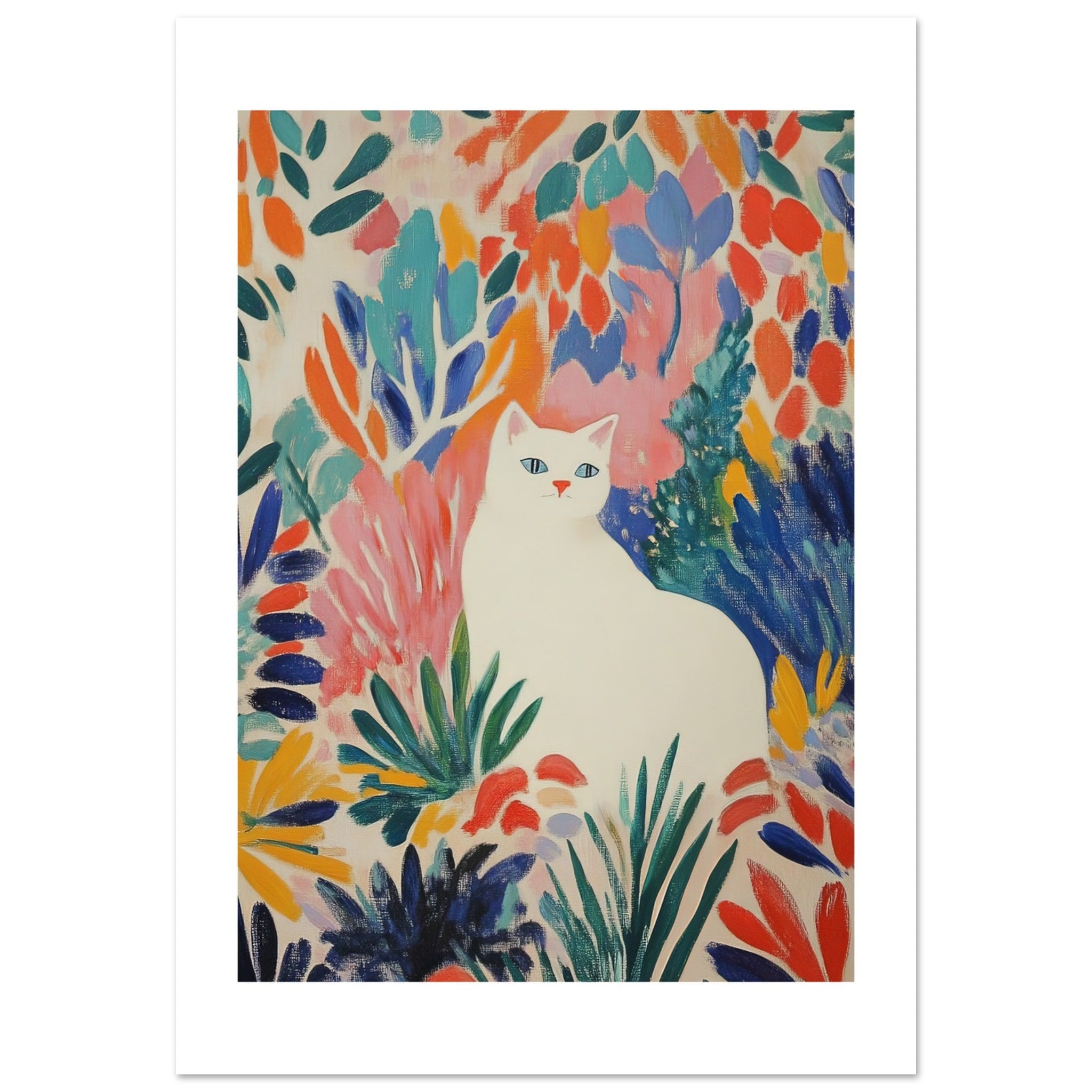 American Curl Cat Inspired by Matisse 1
