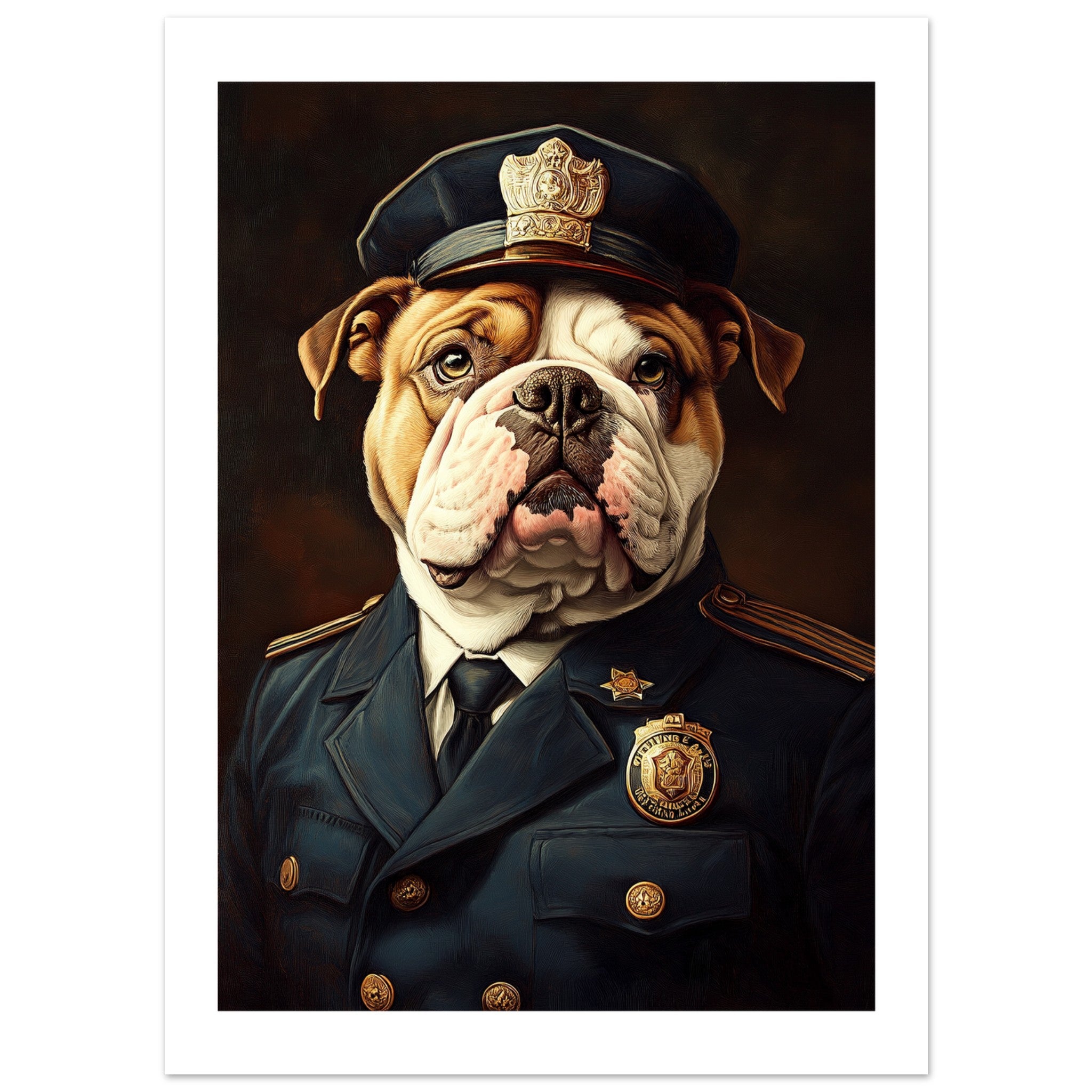 Bulldog Poster / Bulldog Art Work / Bulldog Print