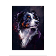 Border Collie Poster / Border Collie Art Work / Border Collie Print