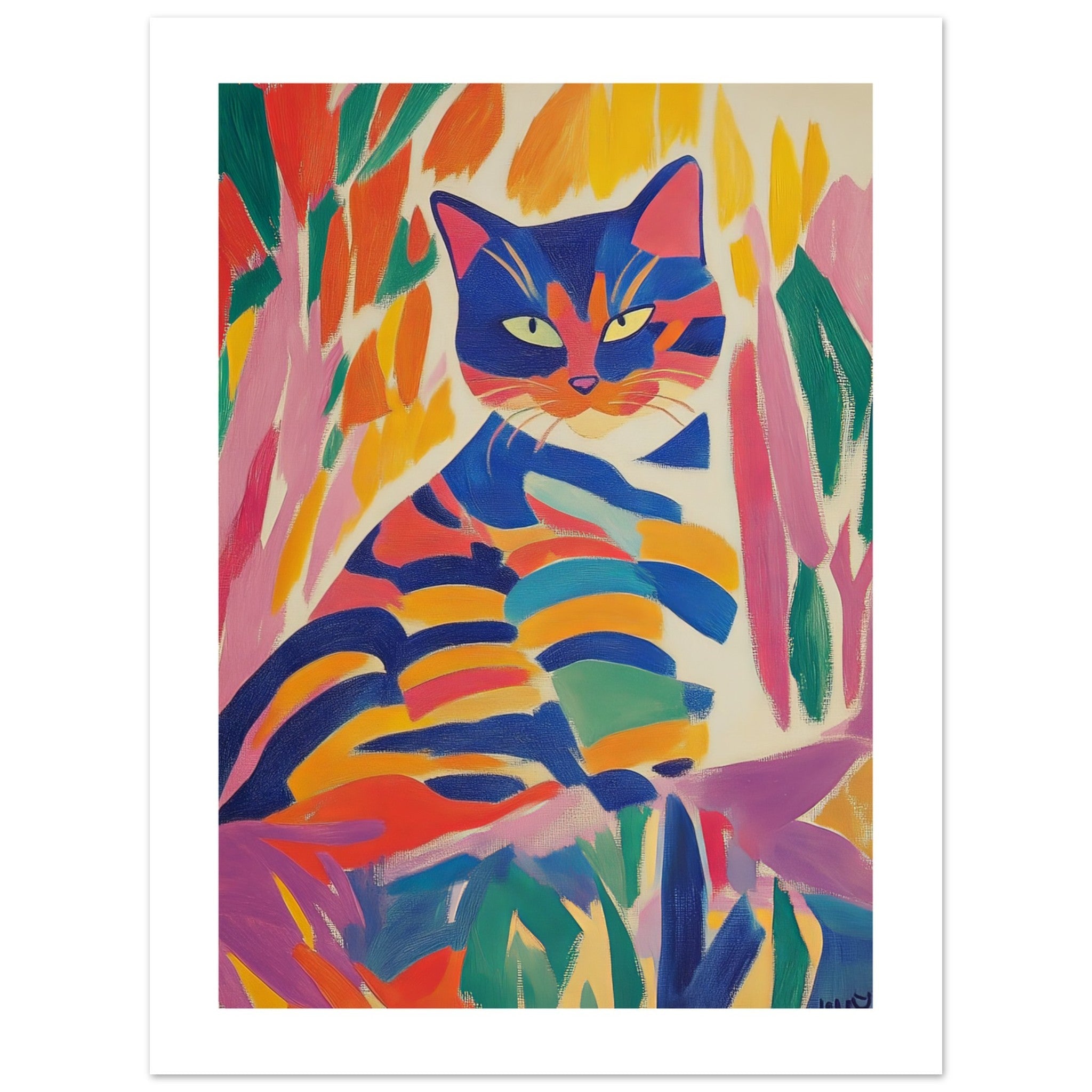 Bengal Cat Inspired by Matisse