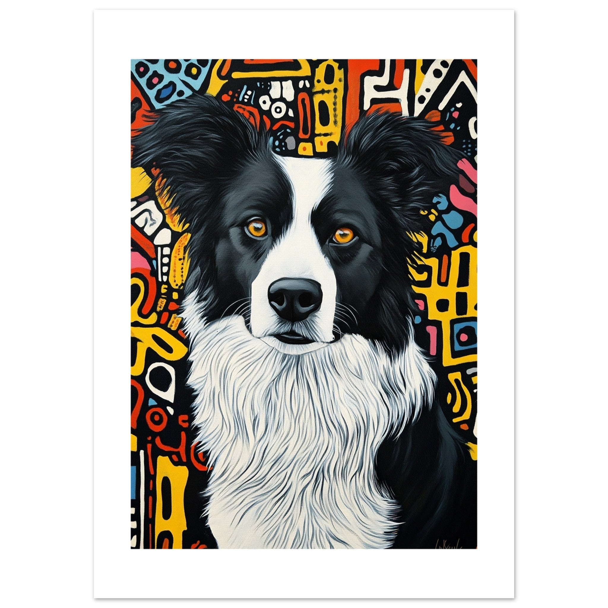 Border Collie Poster / Border Collie Art Work / Border Collie Print