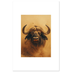 Buffalo portrait in a sandstorm 6