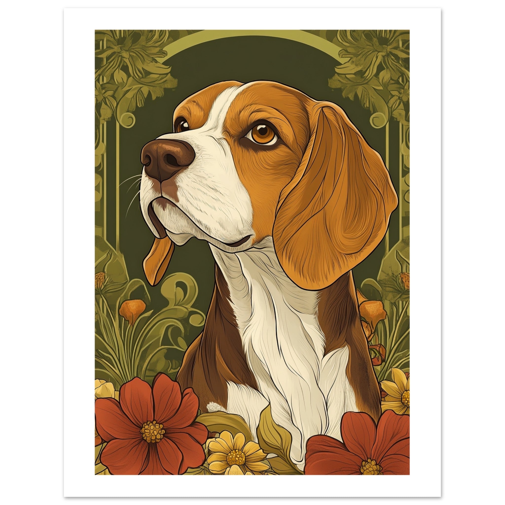 Beagle poster / Beagle Art Work / Beagle Print