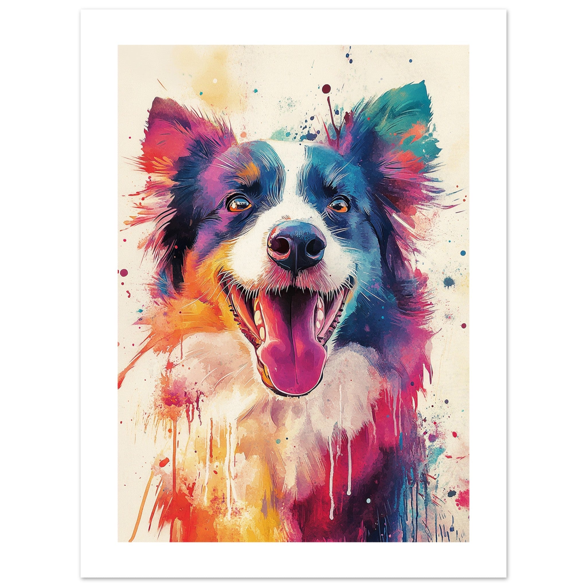 Border Collie Poster / Border Collie Art Work / Border Collie Print