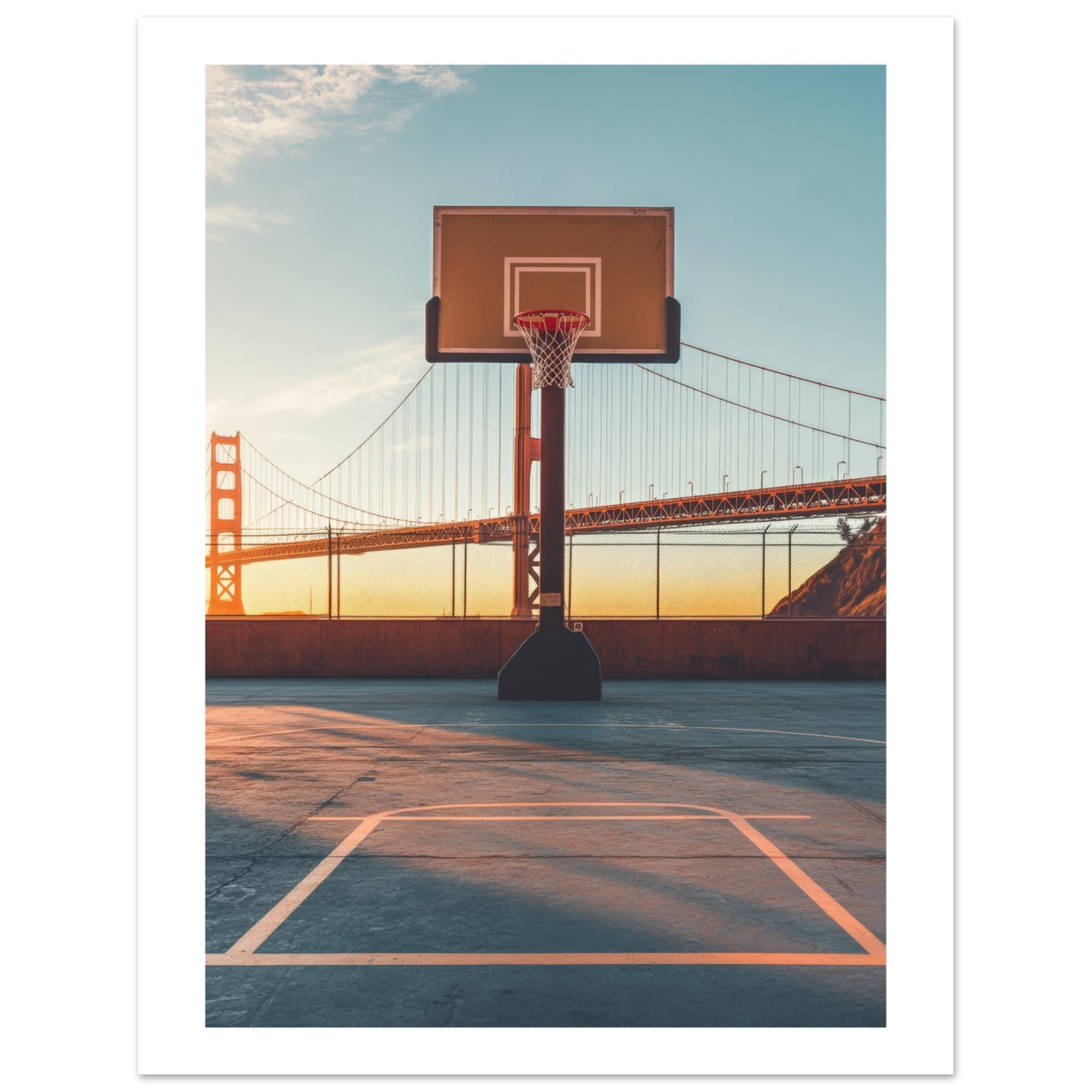 Basketball Court in Golden Gate Bridge San Francisco 2
