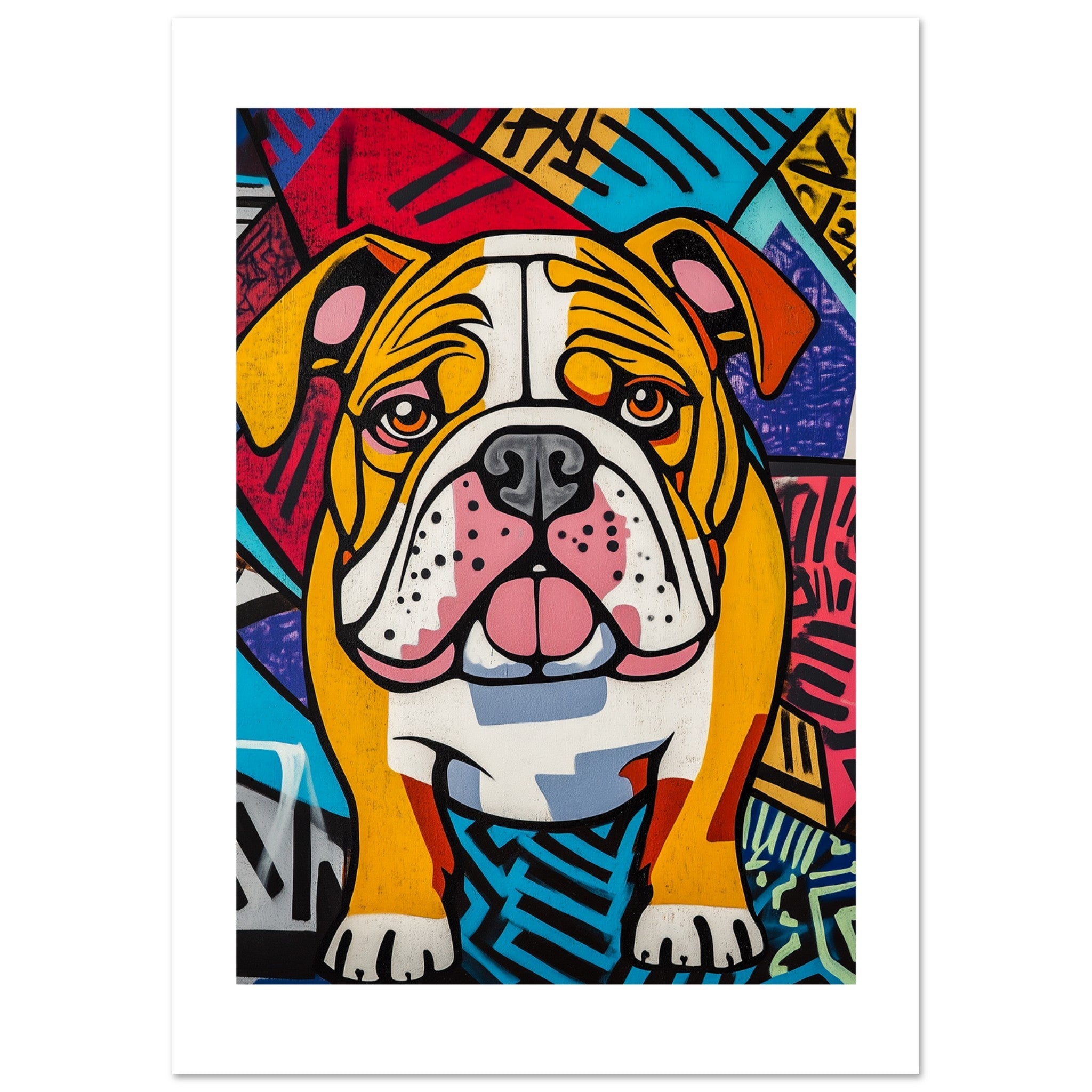 Bulldog Poster / Bulldog Art Work / Bulldog Print