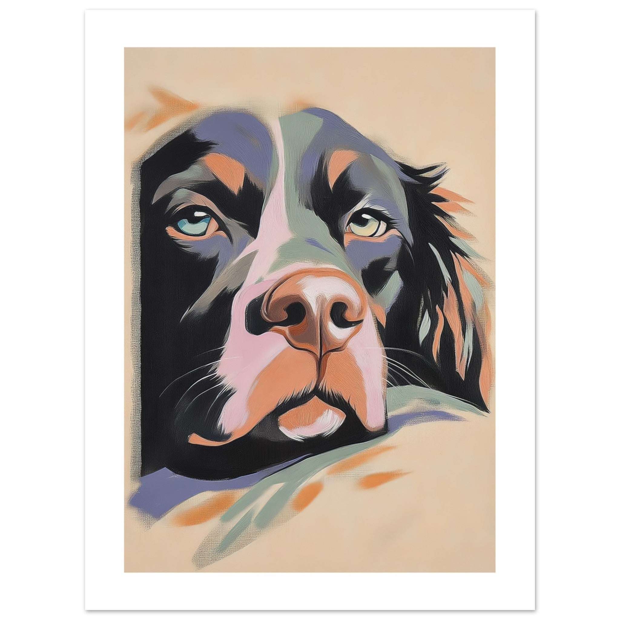 American Water Dog Relaxing Pastel Colored 2