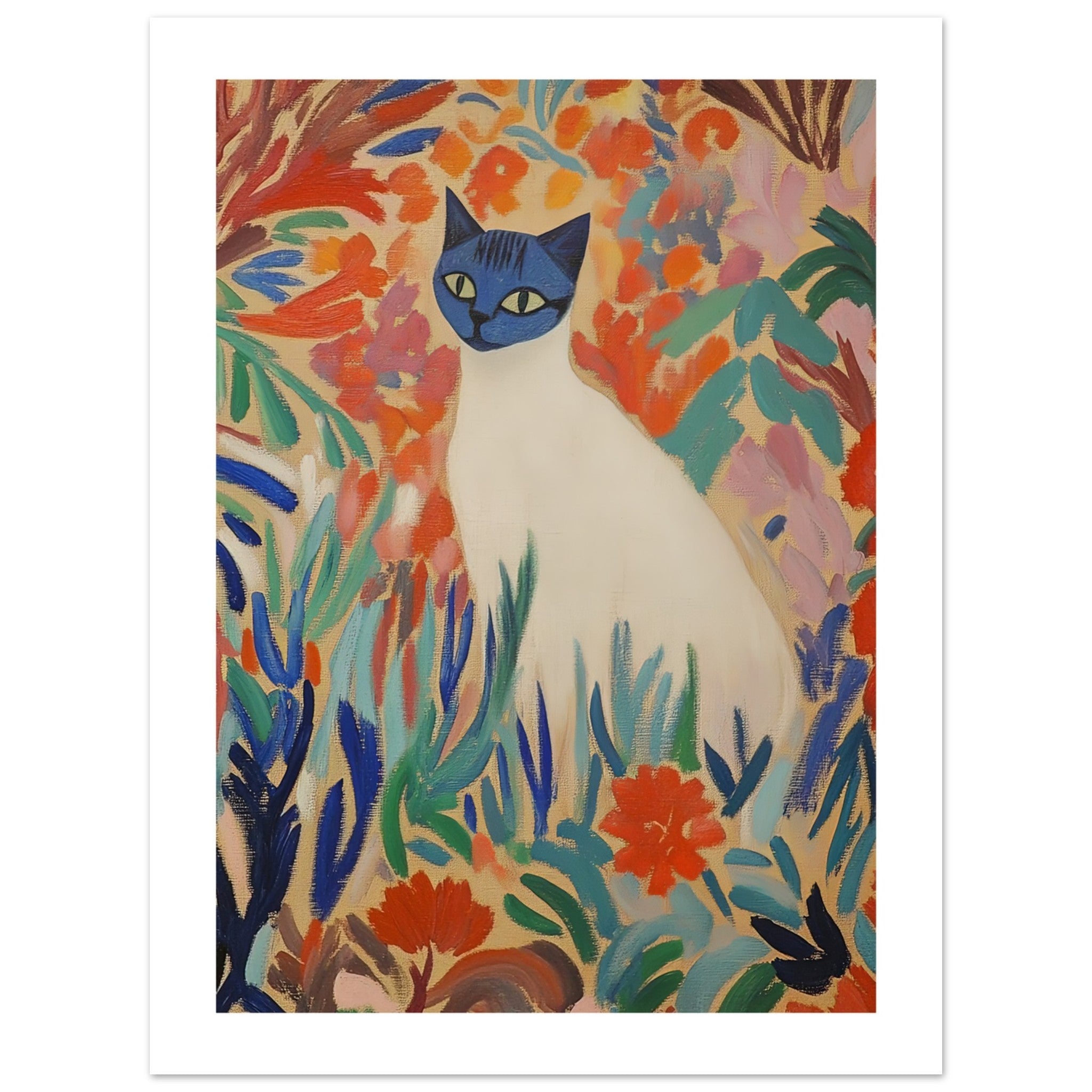 Balinese Cat Inspired by Matisse