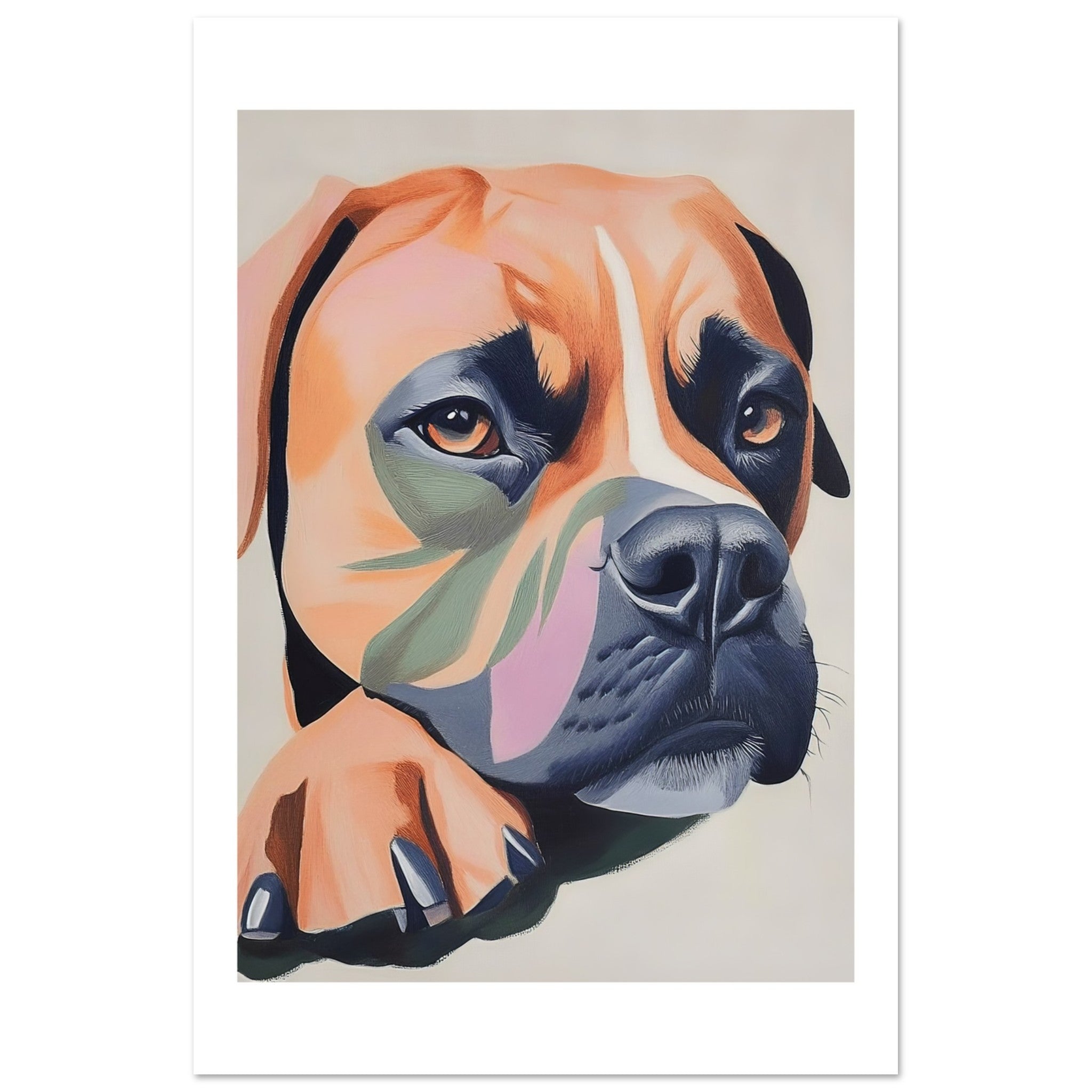 Boerboel Dog Relaxing Pastel Colored 2