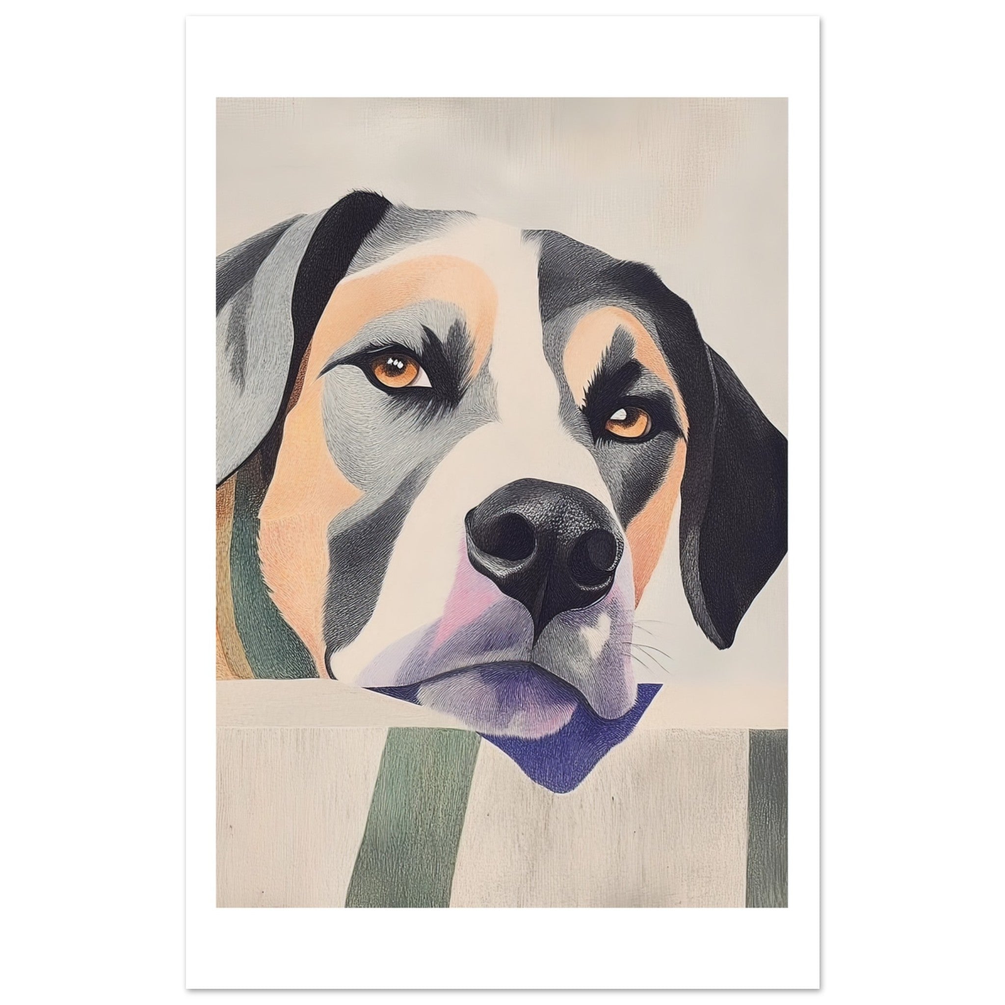 Anatolian Shepherd Dog Relaxing Pastel Colored