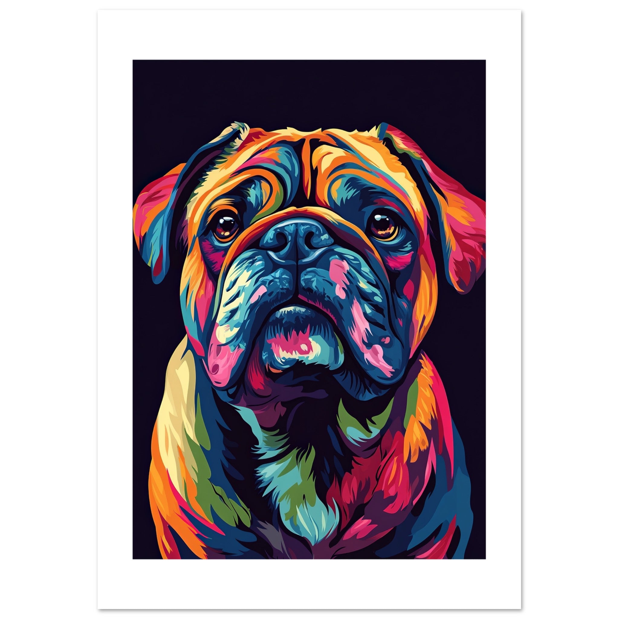 Bulldog Poster / Bulldog Art Work / Bulldog Print
