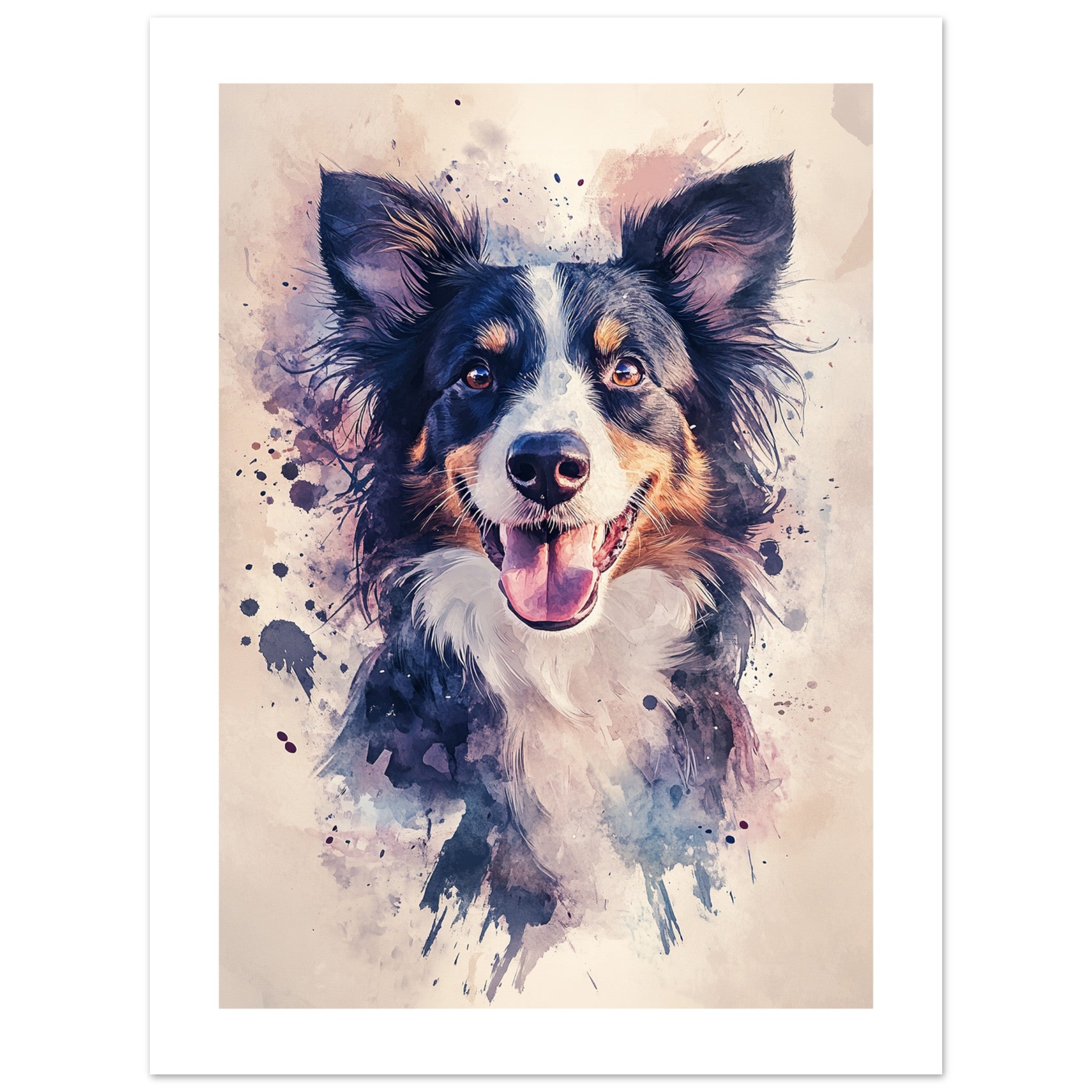 Border Collie Poster / Border Collie Art Work / Border Collie Print