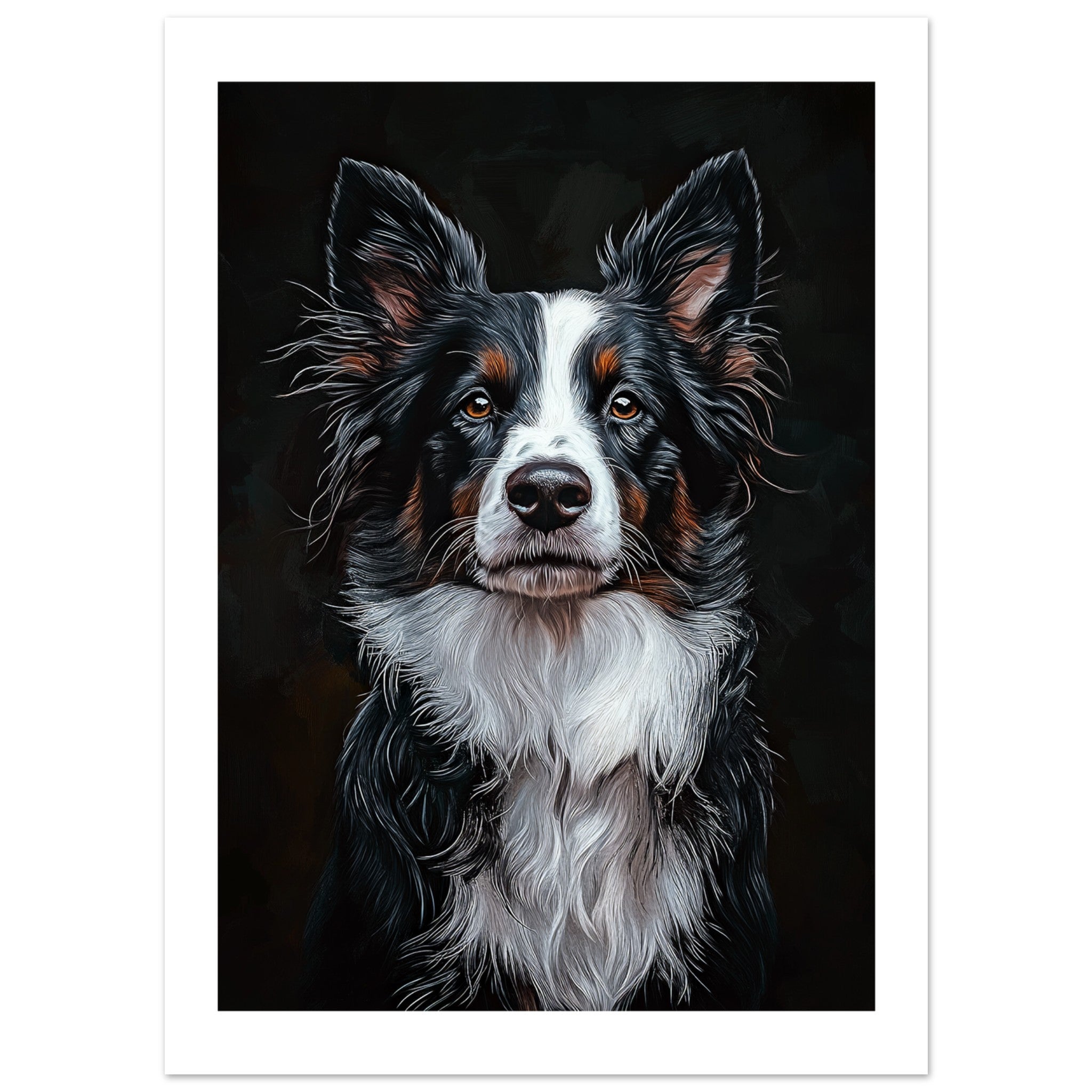 Border Collie Poster / Border Collie Art Work / Border Collie Print
