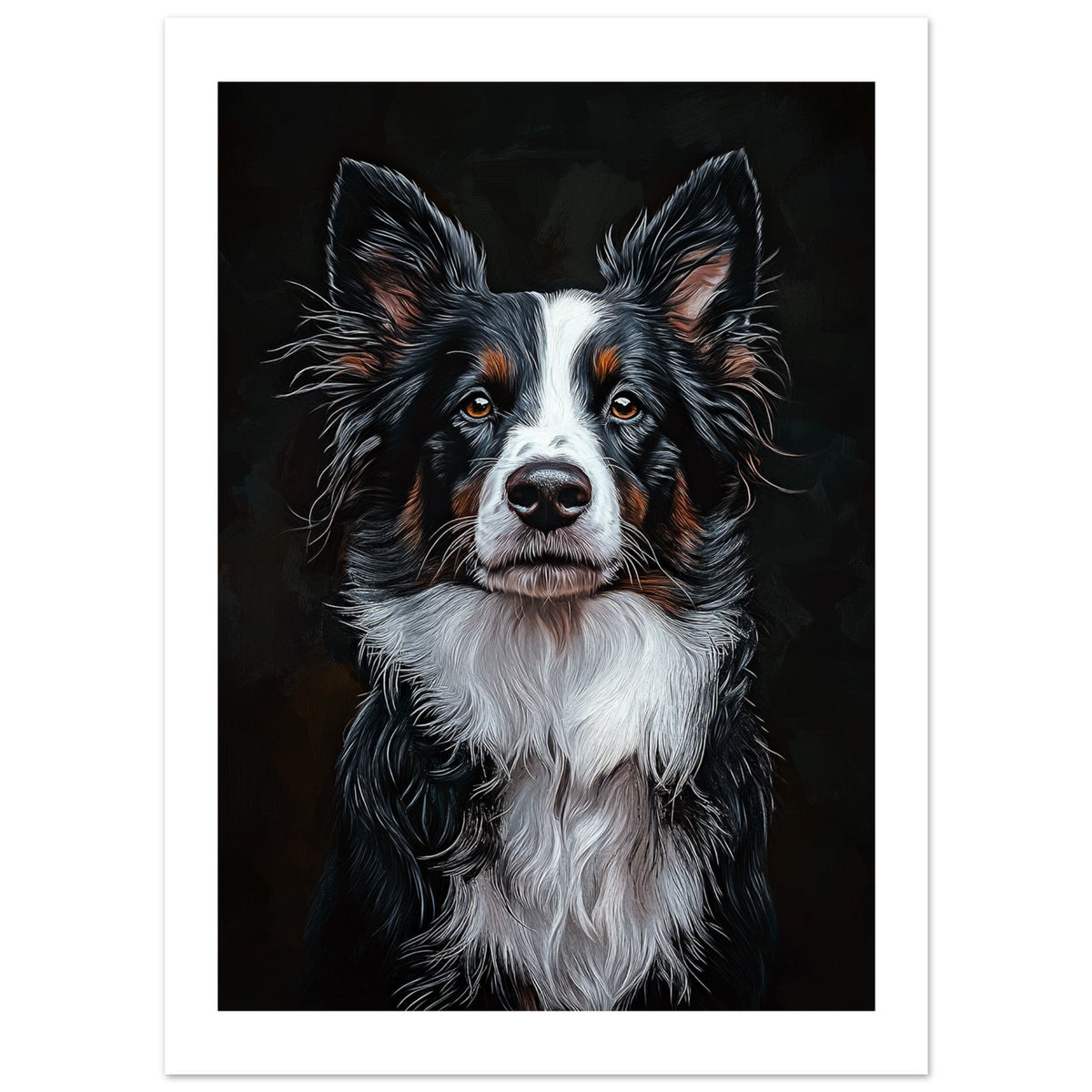 Border Collie Poster / Border Collie Art Work / Border Collie Print