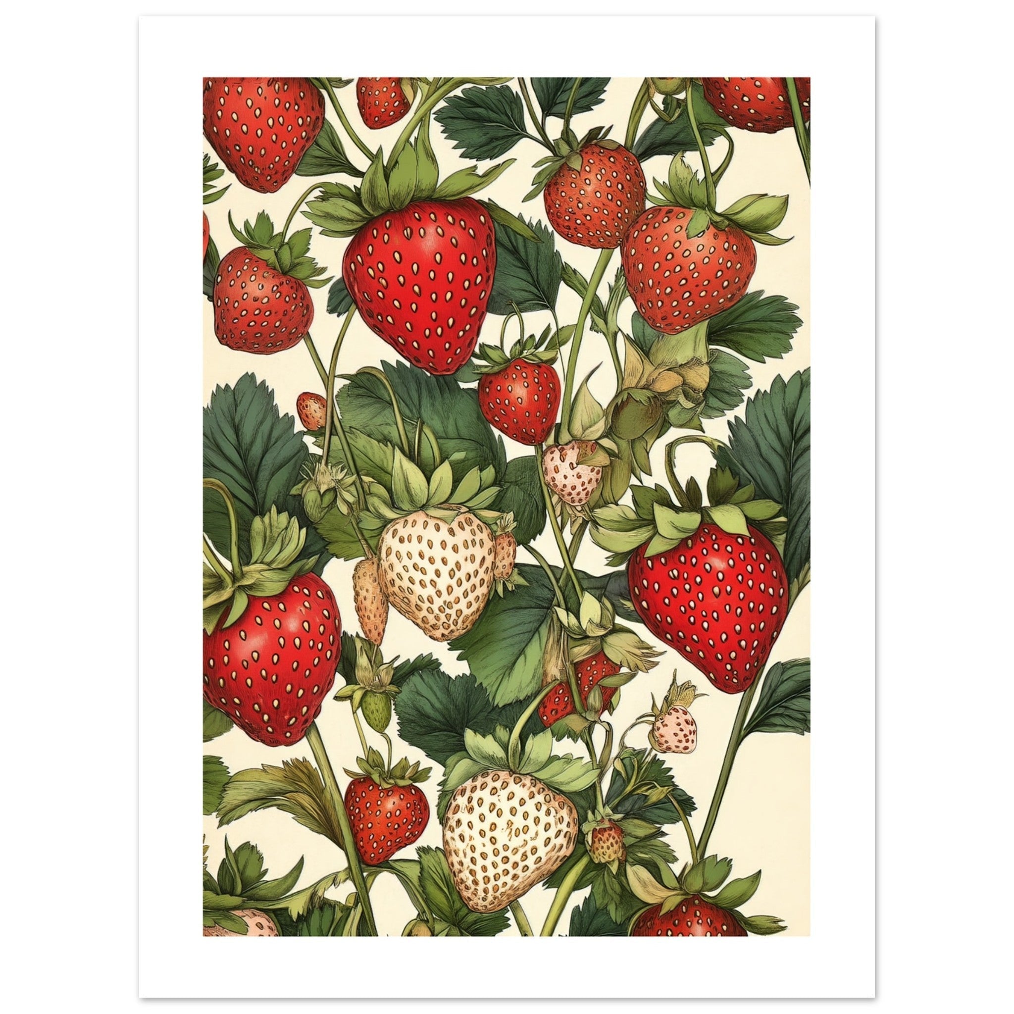 A pattern of Strawberries